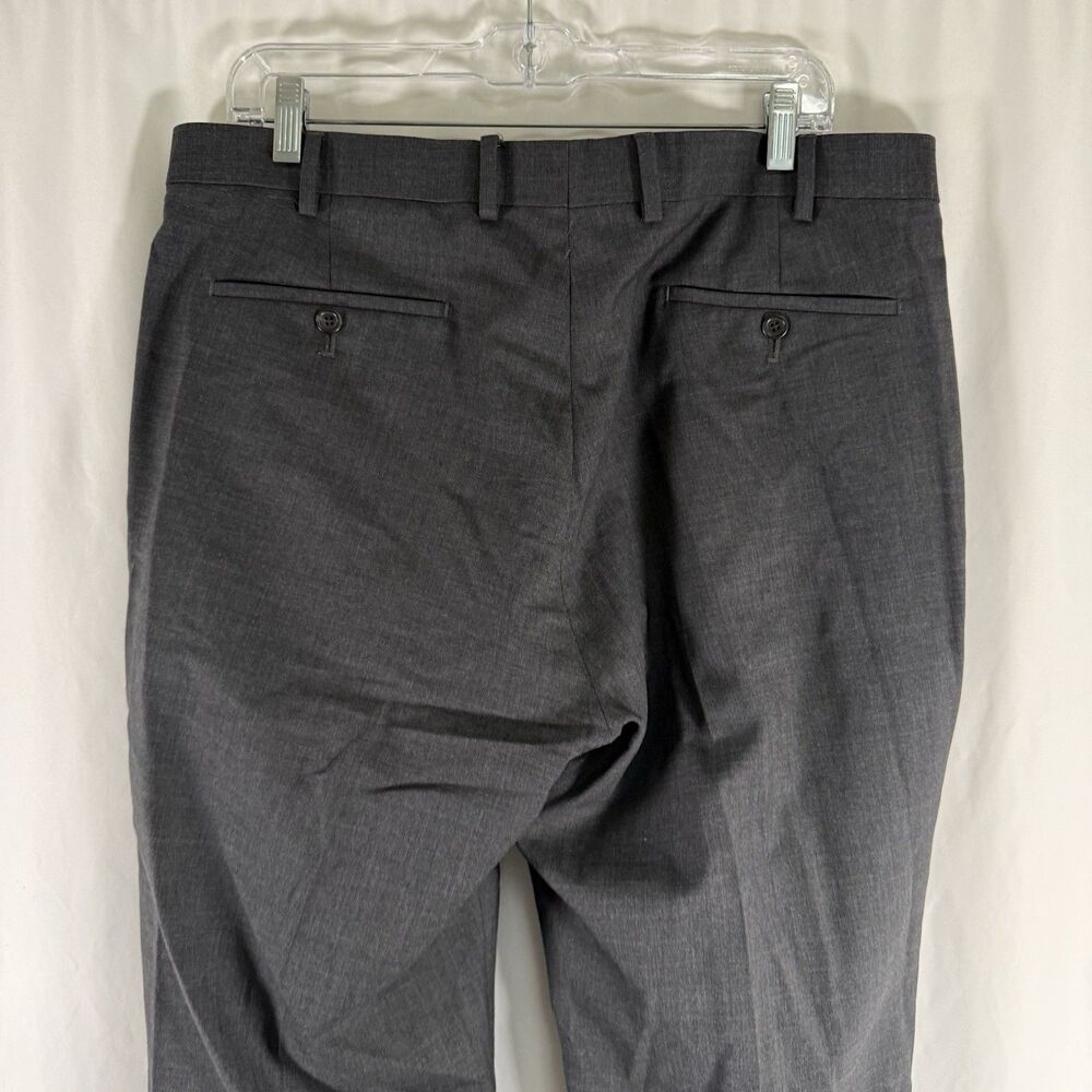 Lauren Ralph Lauren 37x30 Grey Wool Pleated Slash Pockets Total Comfort - Picture 4 of 9